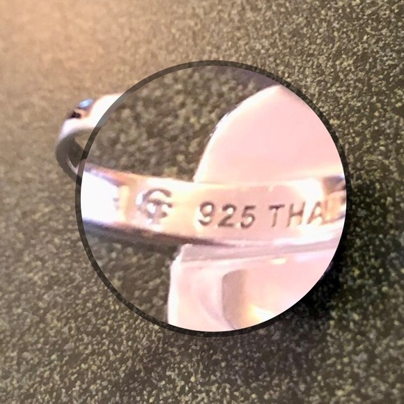 EUC QVC - Chelsea Taylor 925 Ombre Swarovski Crystal Ring, SZ 6 - Picture 9 of 13